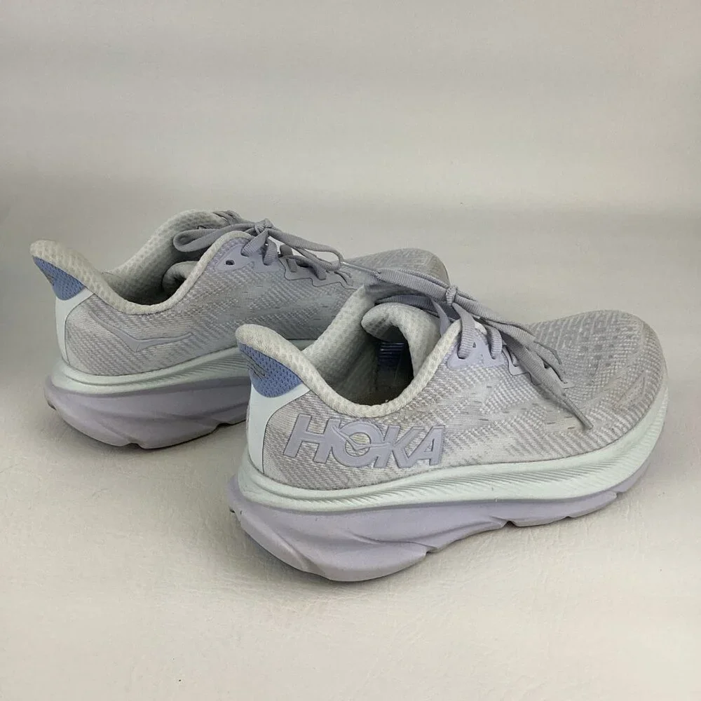 Hoka Clifton 9 Running Shoes Women Size 7 Ether Illusion Lightweight Sneaker Box - Picture 11 of 11
